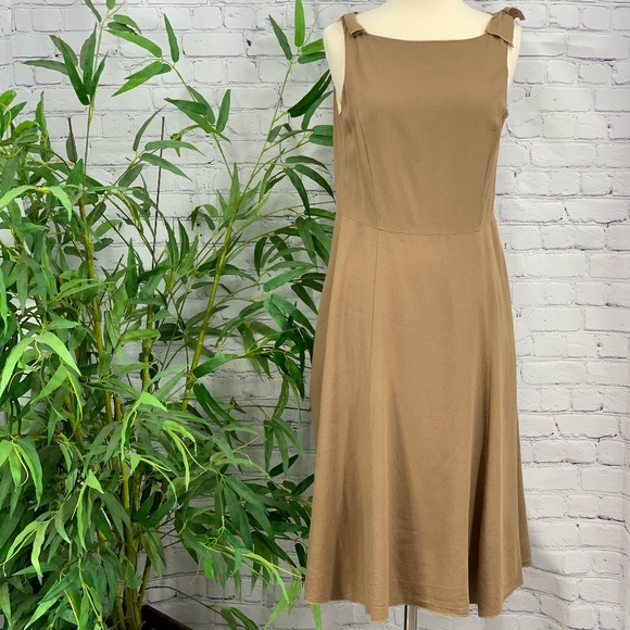 Final Touch Dresses & Skirts - Final Touch Brown Tank Dress w/ Ties at Shoulders